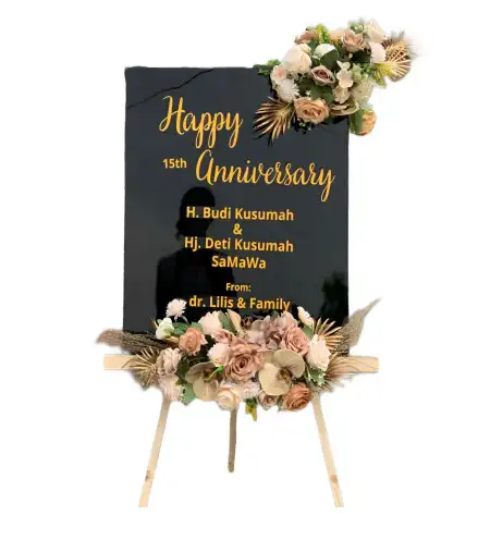 Papan Bunga Akrilik Benda